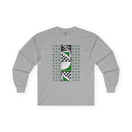Southwest Sunrise in Green Unisex Long Sleeve Tee
