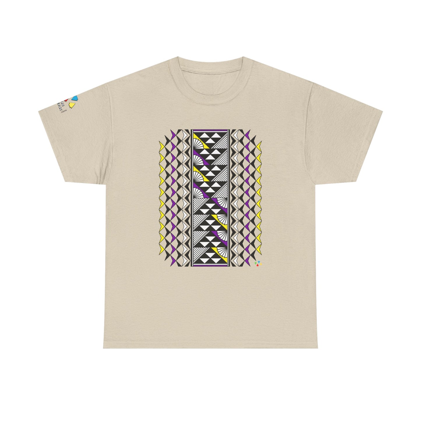 Sun and Rain in Purple/ Yellow Gildan Unisex Tee