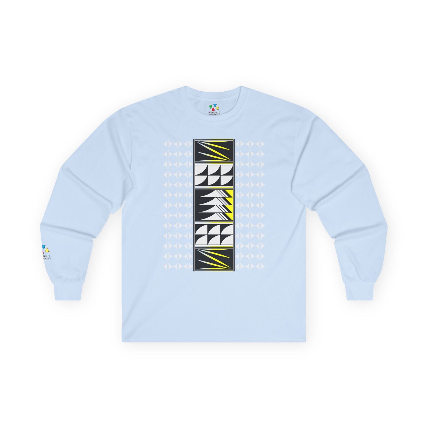 Feather Blessings in Yellow Unisex Long Sleeve Tee