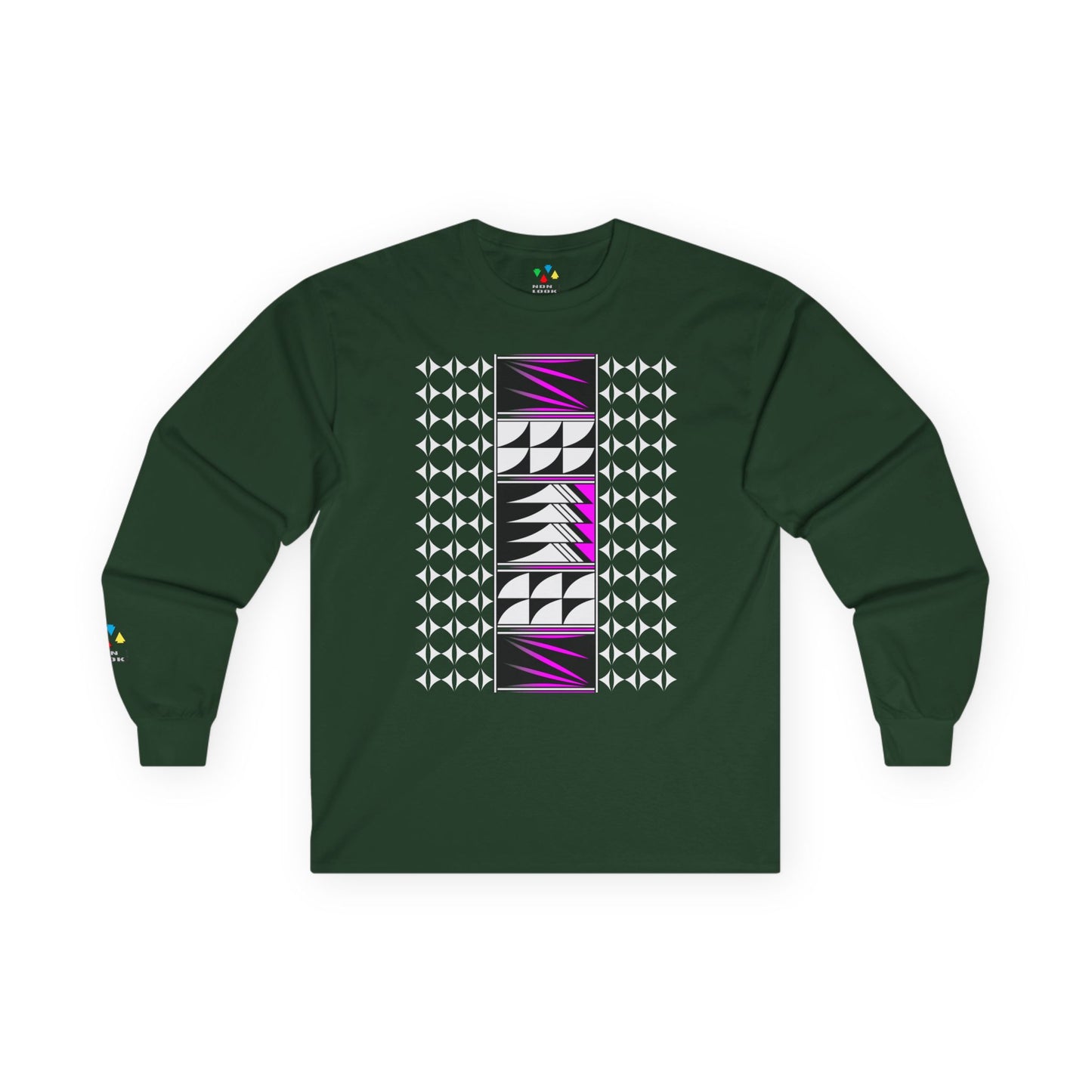 Feather Blessings in Pink Unisex Long Sleeve Tee