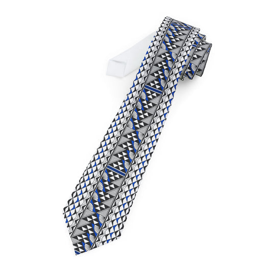 Blue Sun and Rain Necktie