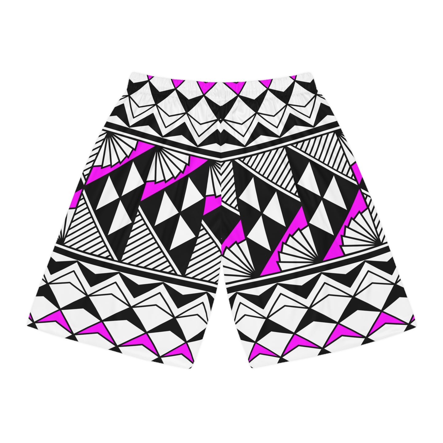 Sun and Rain in Pink Basketball Shorts