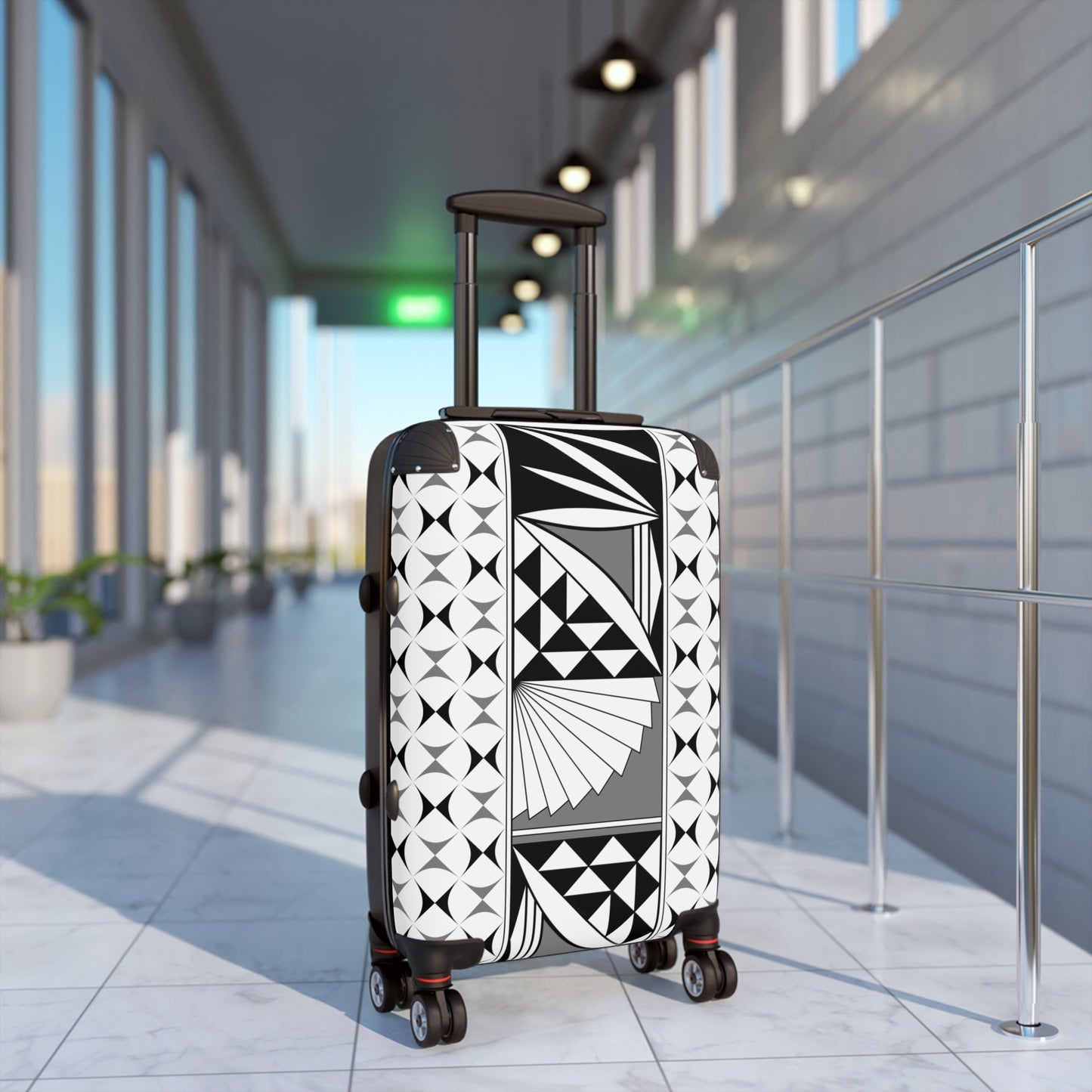 Gray Southwest Sunrise Suitcases