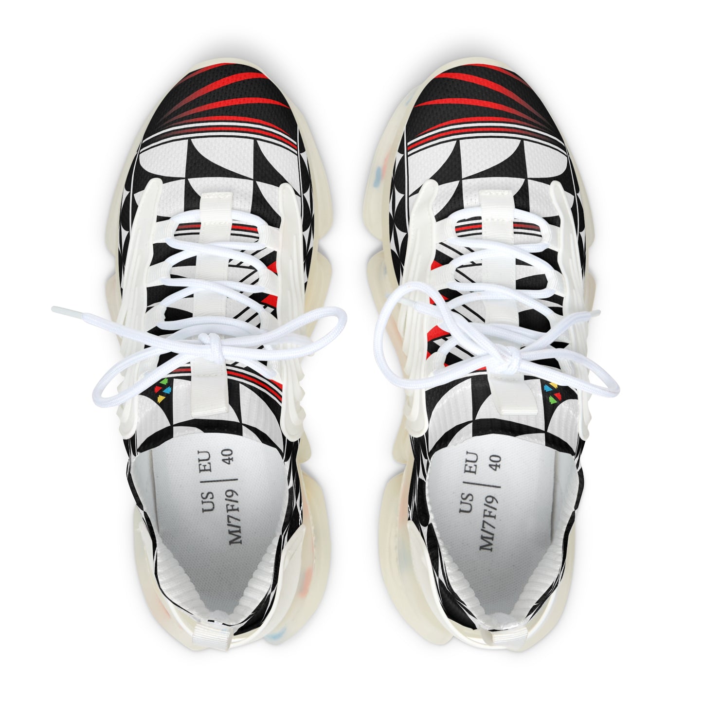Feather Blessing in Red Women's Mesh Sneakers