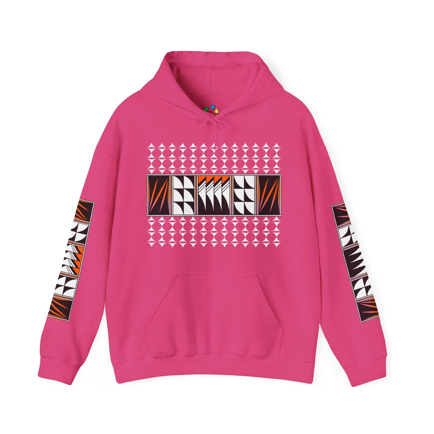 Blessed Feathers in Orange Unisex Hoodie