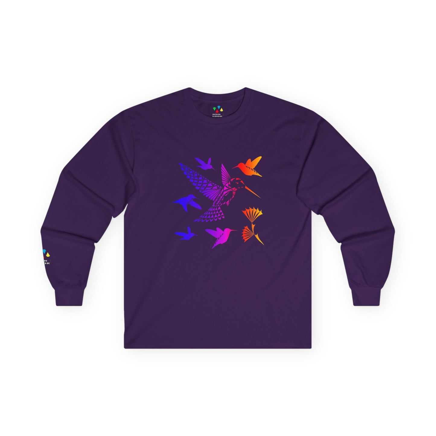 Rainbow Hummingbird Blessing Unisex Long Sleeve Tee