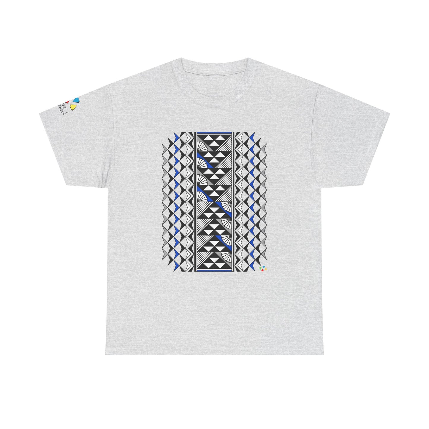 Sun and Rain in Blue/Silver Gildan Unisex Tee