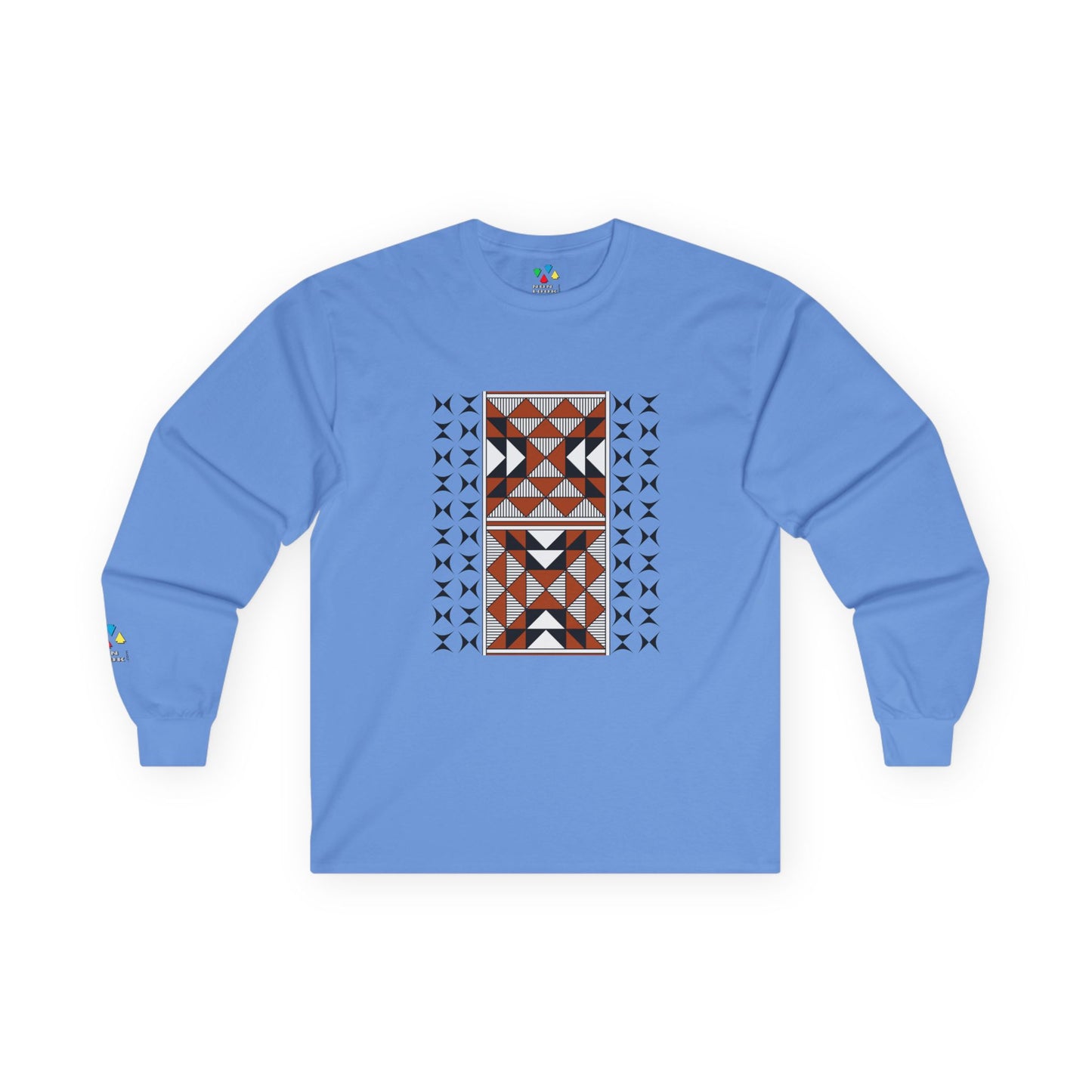 Sacred Mountains in Rust Unisex Long Sleeve Tee