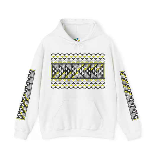 Sun and Rain in Yellow Unisex Hoodie