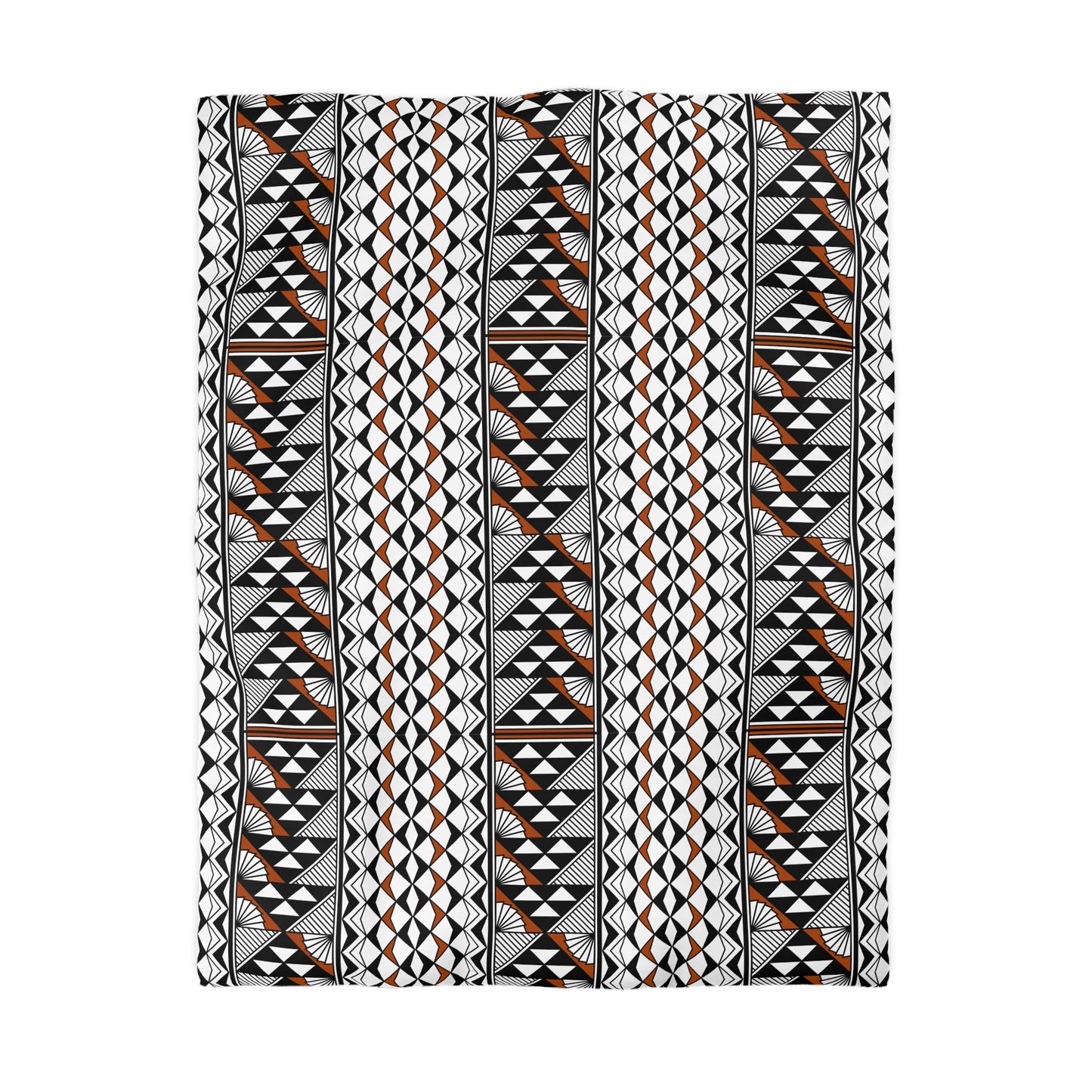 Sun and Rain in Rust Microfiber Duvet Cover