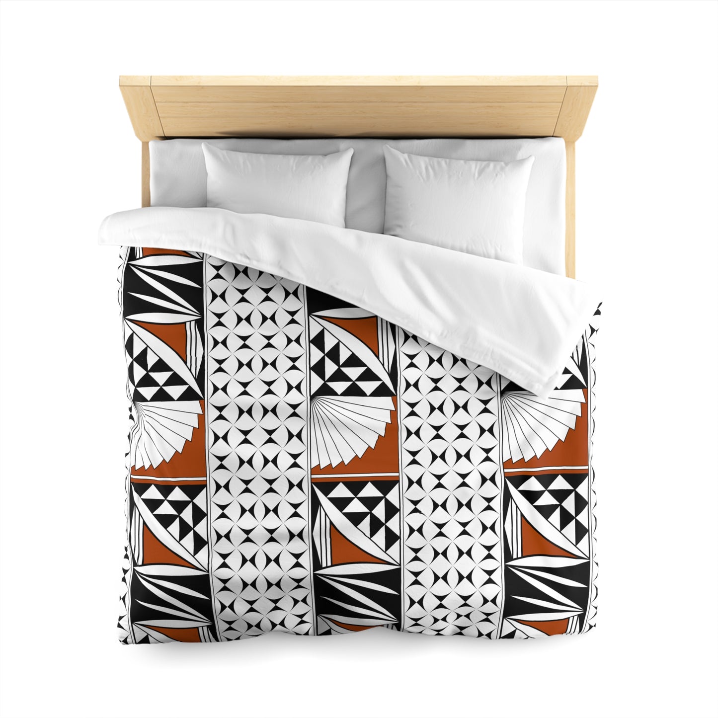 Southwest Sunrise in Rust Microfiber Duvet Cover