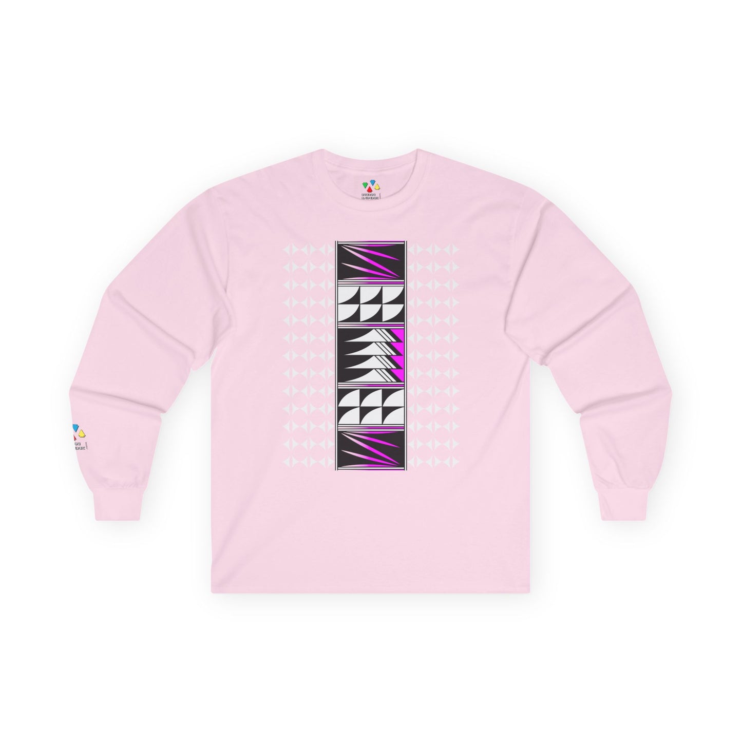 Feather Blessings in Pink Unisex Long Sleeve Tee
