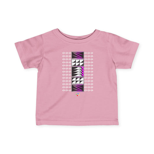 Pink Feather Blessings Infant Fine Jersey Tee