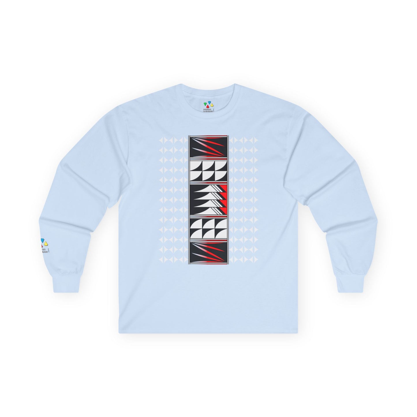 Feather Blessings in Red Unisex Long Sleeve Tee