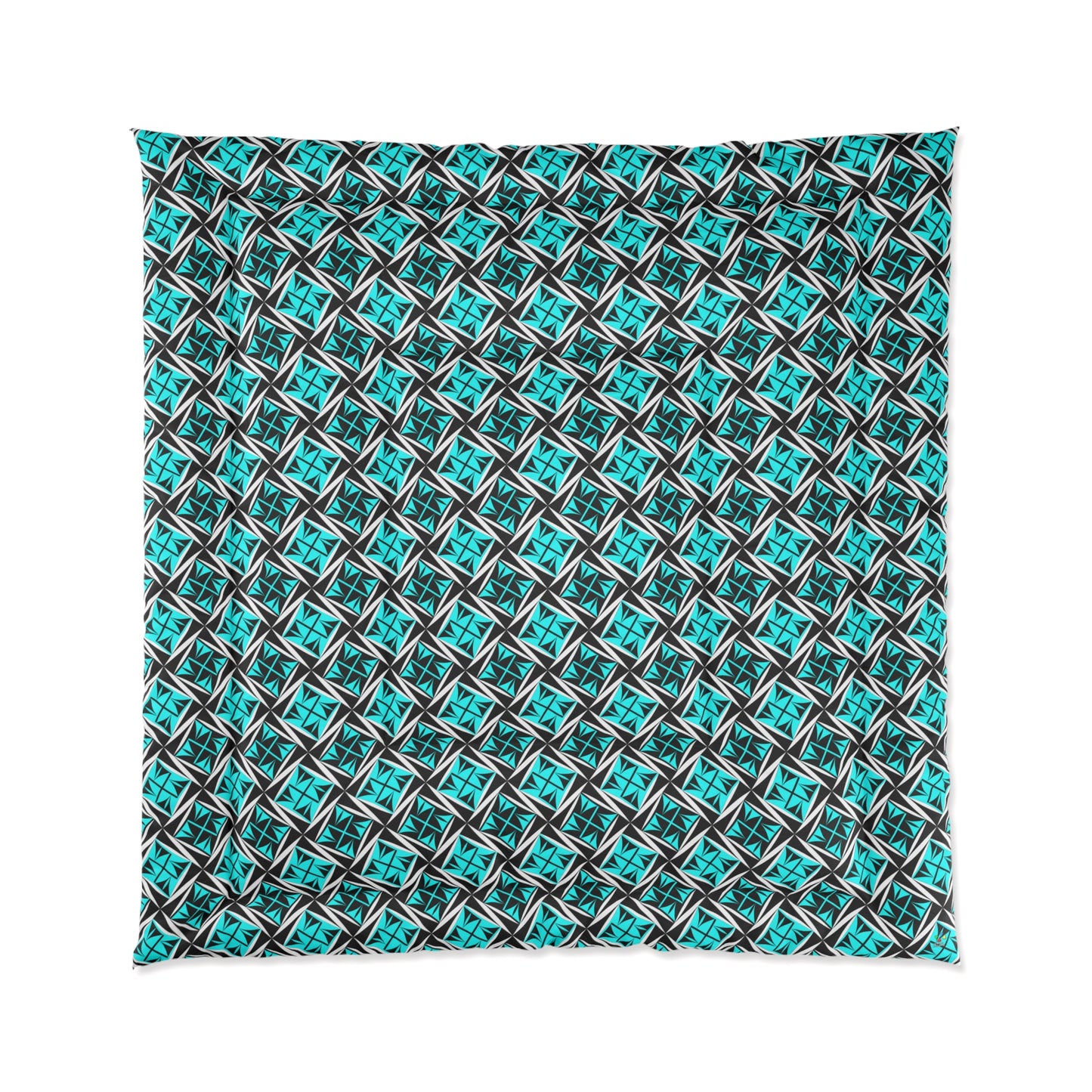 Sacred Winds in Turquoise Comforter
