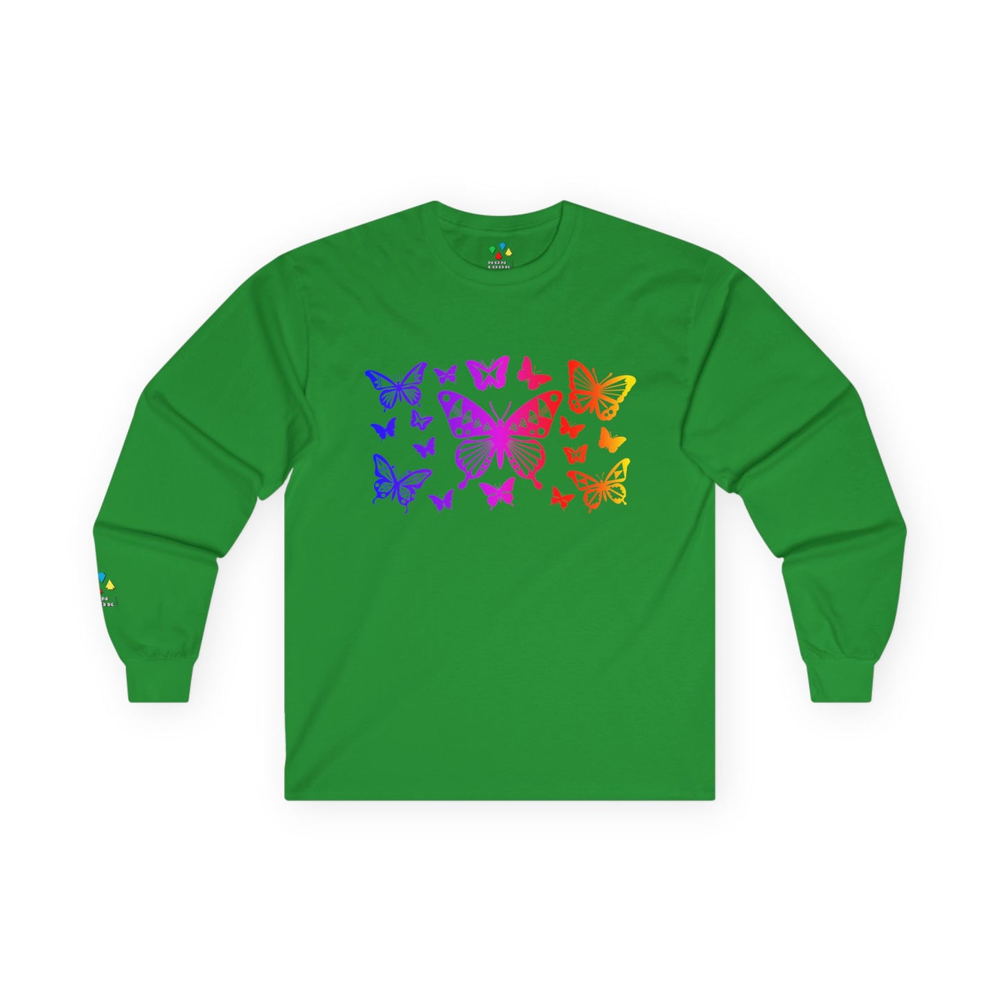 Rainbow Butterfly Dance Unisex Long Sleeve Tee
