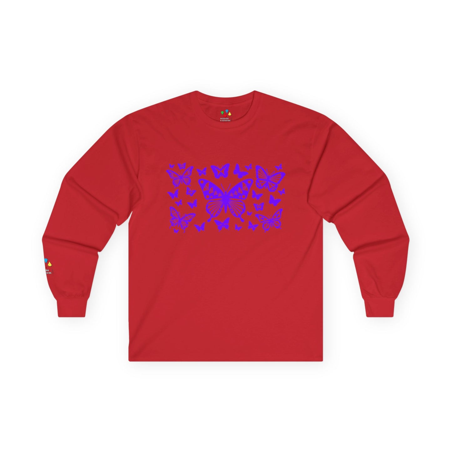 Butterfly Dance in Purple Unisex Long Sleeve Tee