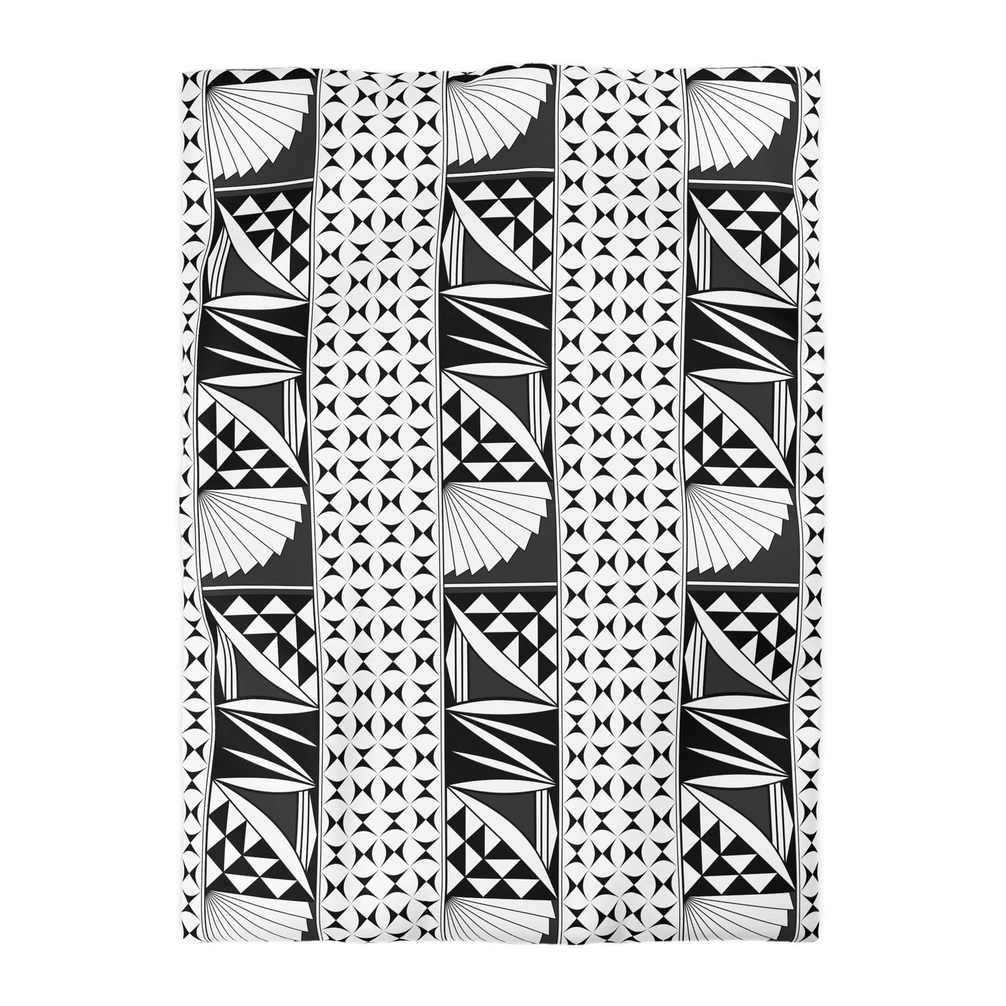 Southwest Sunrise in Charcoal Microfiber Duvet Cover