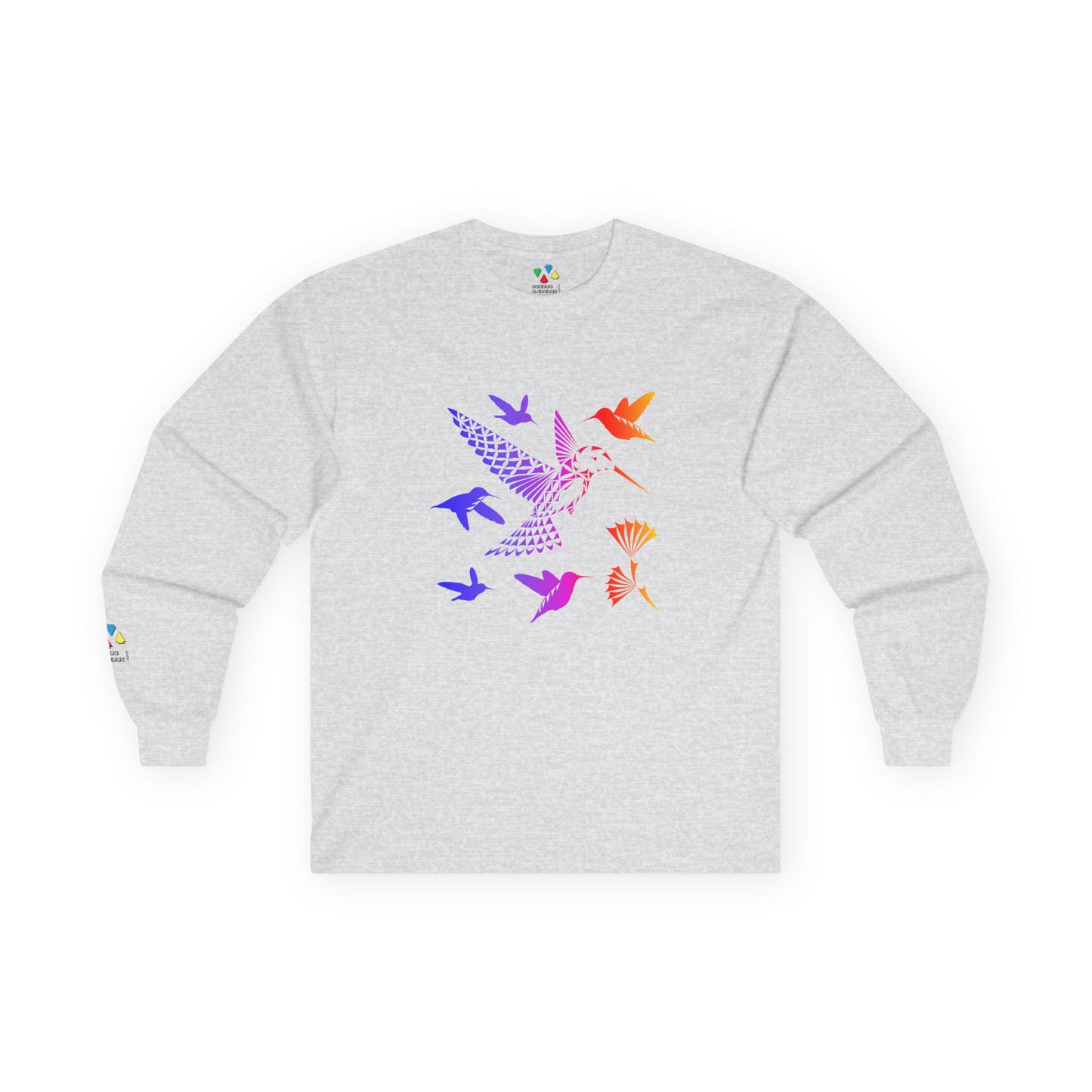 Rainbow Hummingbird Blessing Unisex Long Sleeve Tee