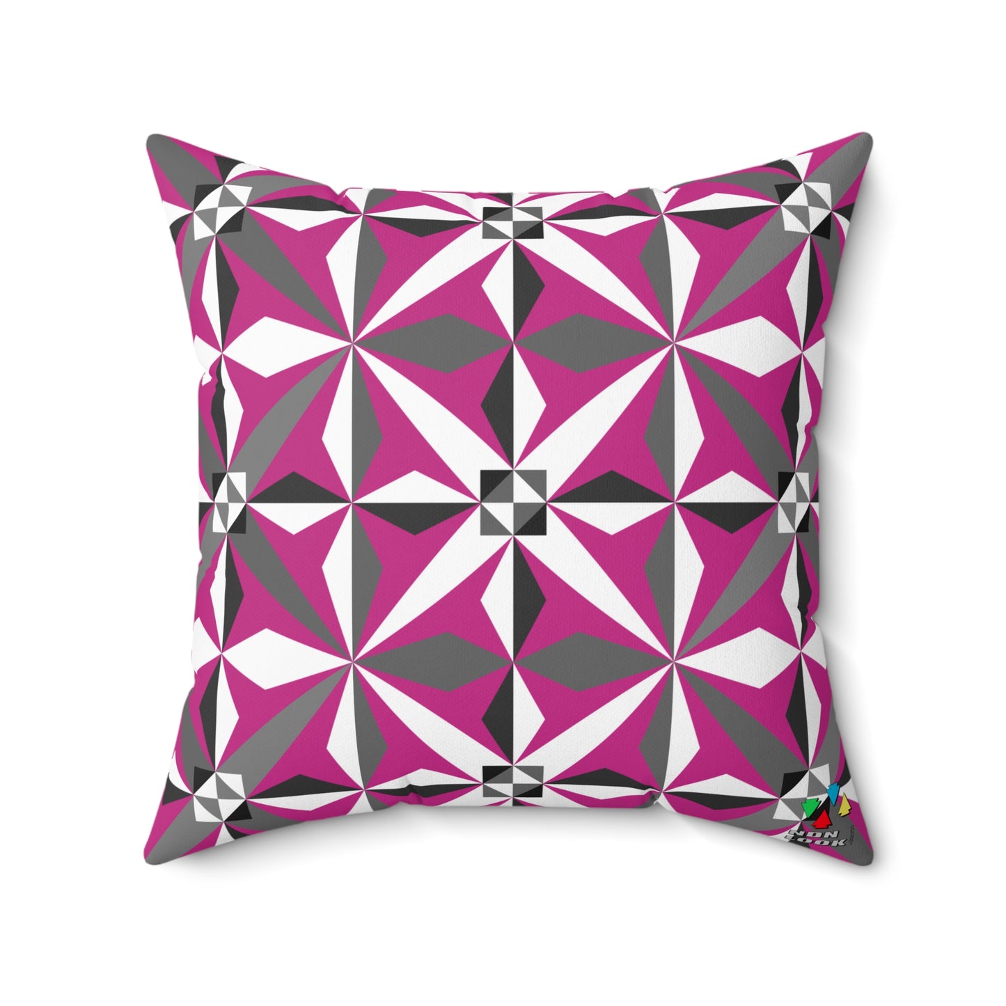 Morning Star in Pink Square Pillow