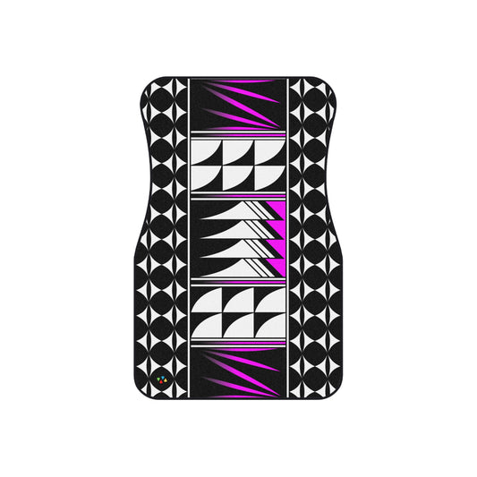 Pink Native Feather Blessings Car Mats (Set of 4)