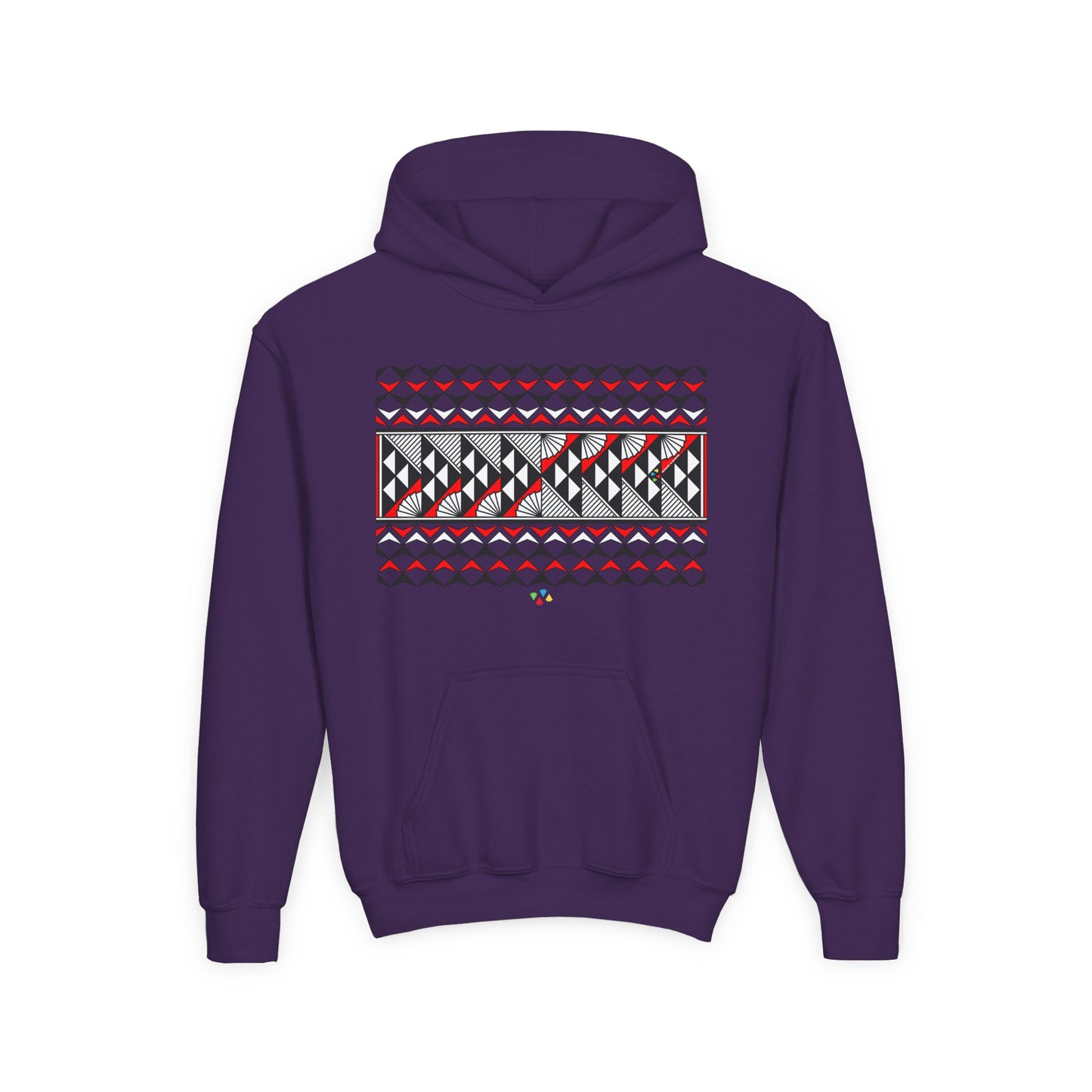 Red Rain and Sun Youth Heavy Blend Hooded Sweatshirt