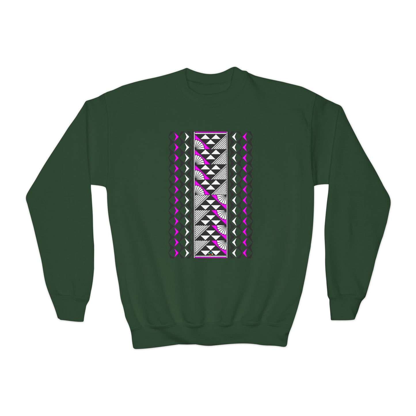 Rain and Sun in Pink Youth Crewneck Sweatshirt