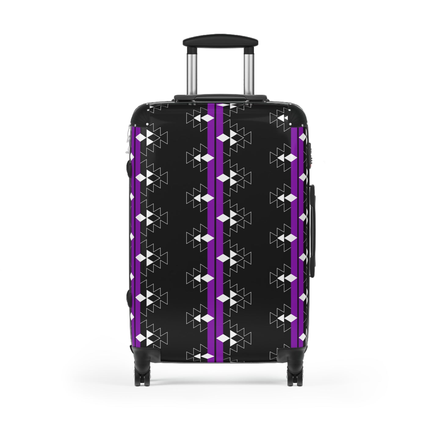Purple Native Woven Stories Suitcases