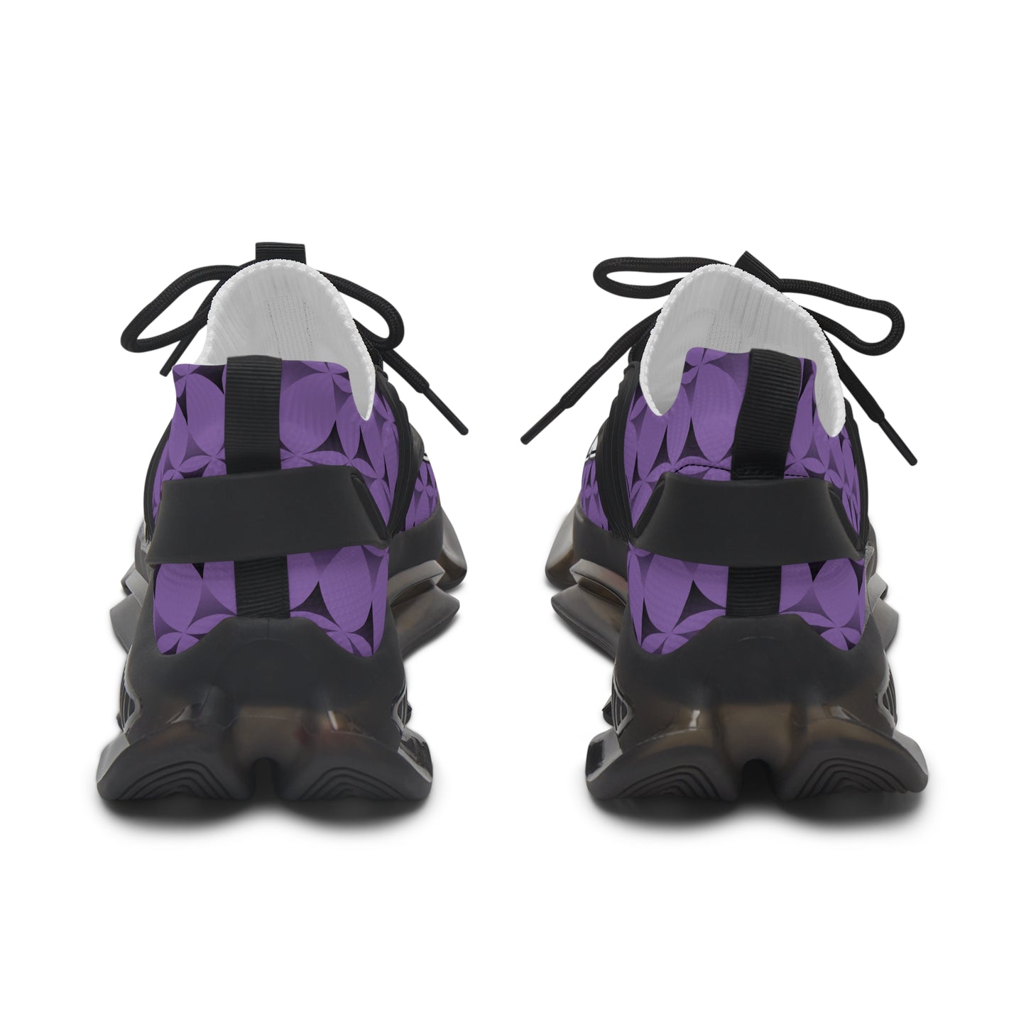 Feather Blessing on Purple Women's Mesh Sneakers