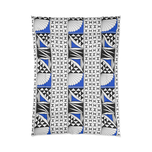 Southwest Sunrise in Blue Comforter