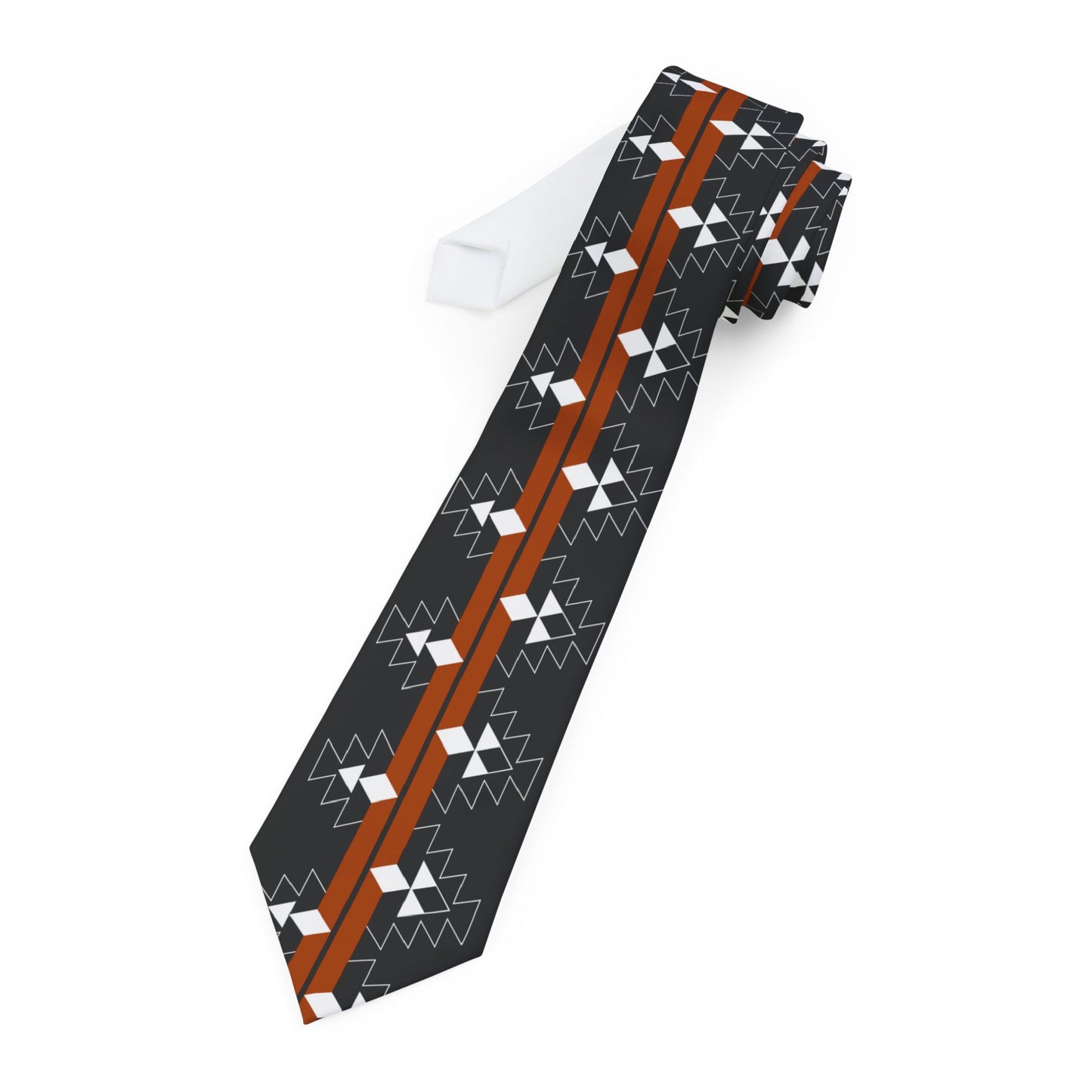 Rust Native Woven Stories Necktie