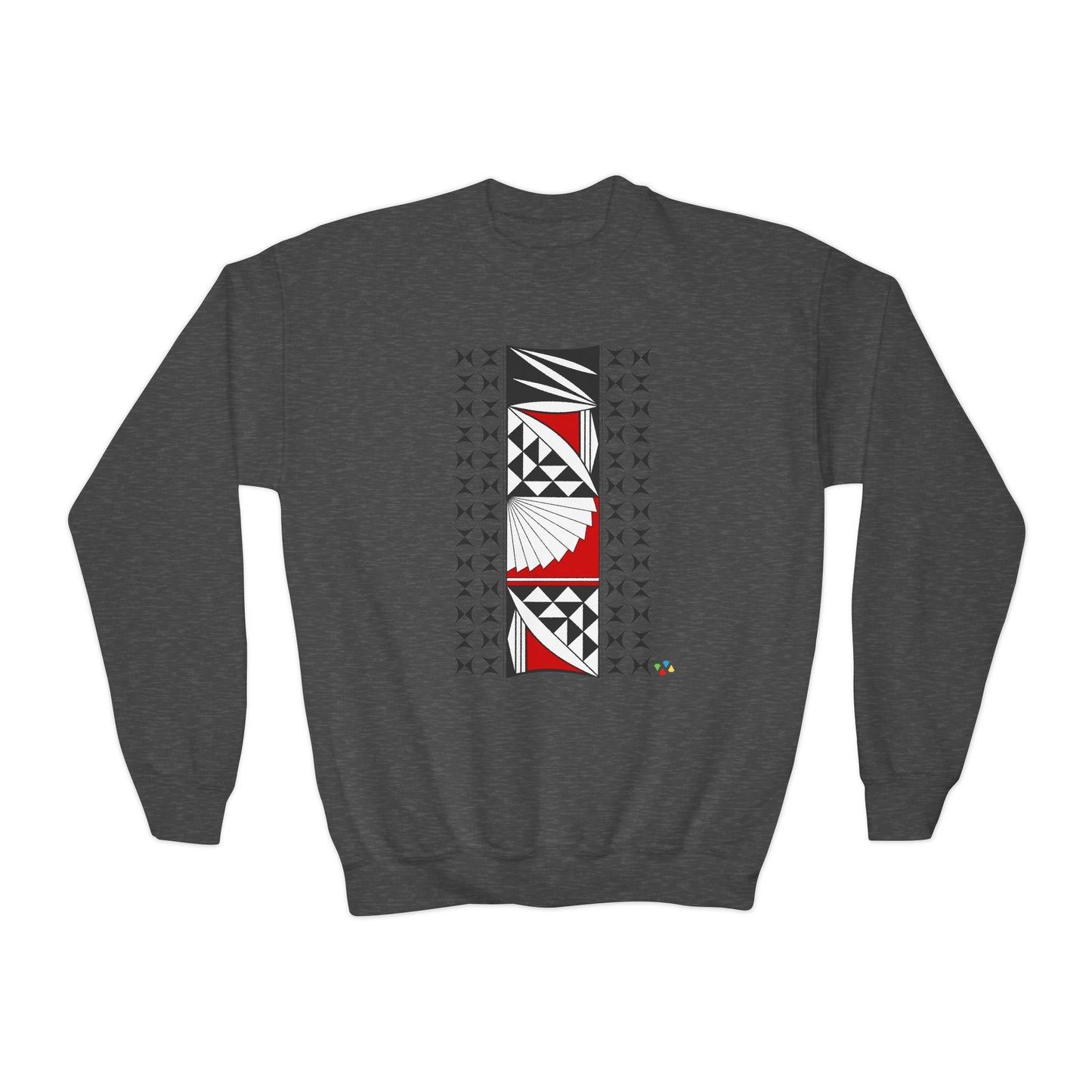 Southwest Sunset in Red Youth Crewneck Sweatshirt