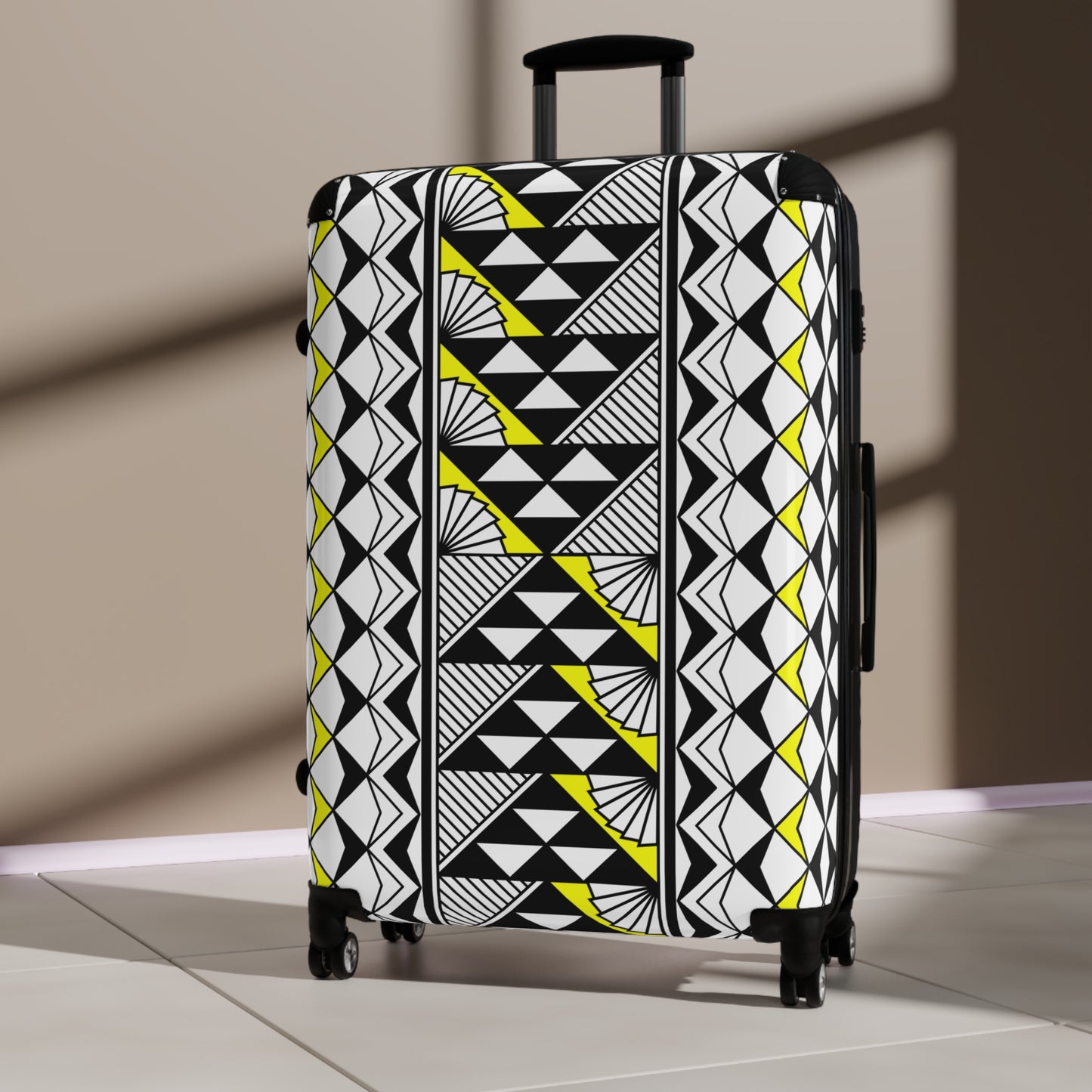 Southwest Rain and Sun in Yellow Suitcases