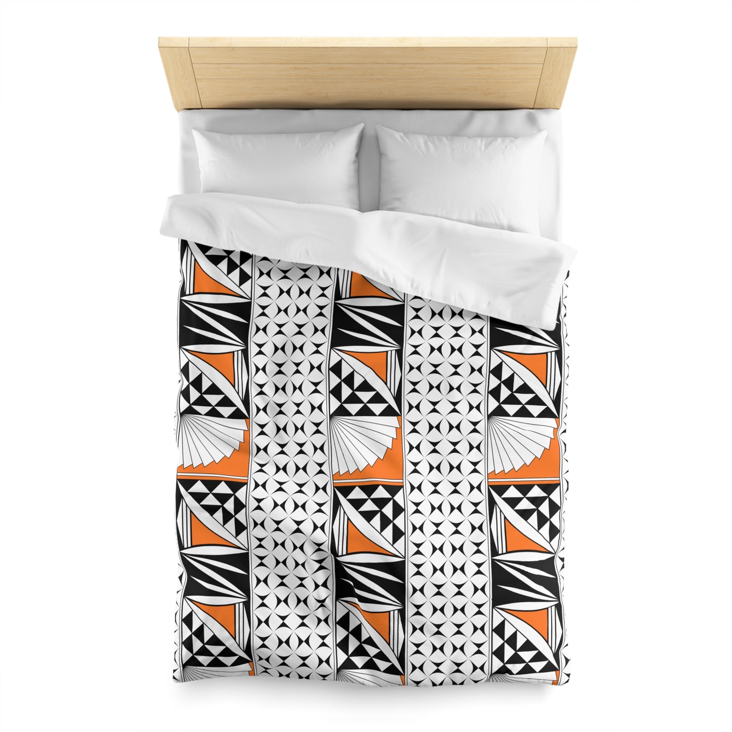 Southwest Sunrise in Orange Microfiber Duvet Cover