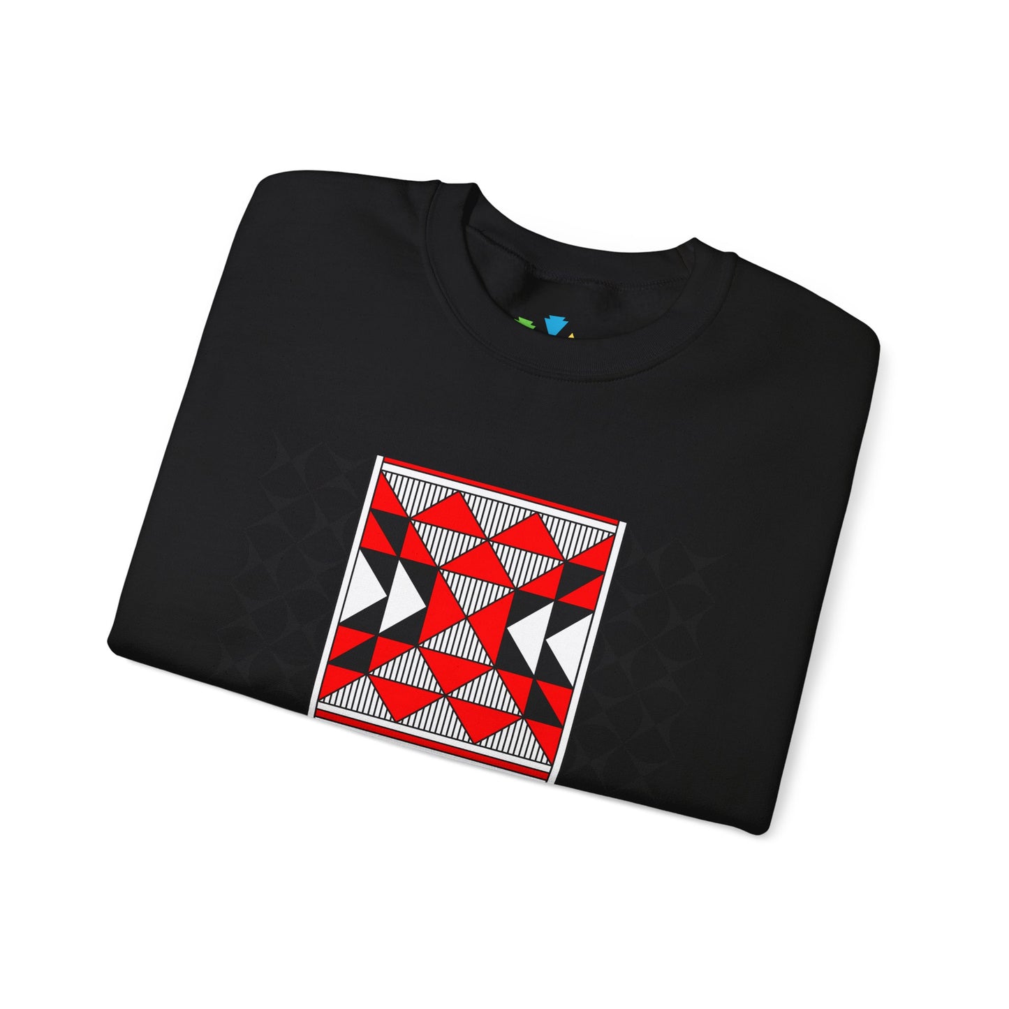 Sacred Mountains in Red Unisex Sweatshirt