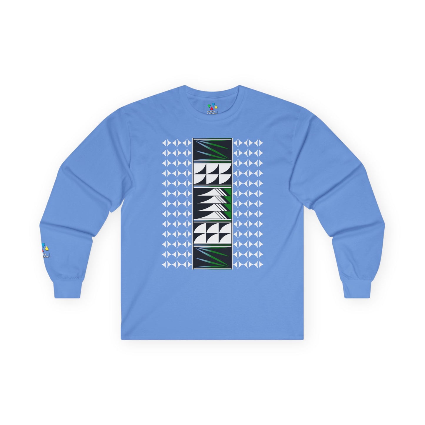 Feather Blessings in Green Unisex Long Sleeve Tee