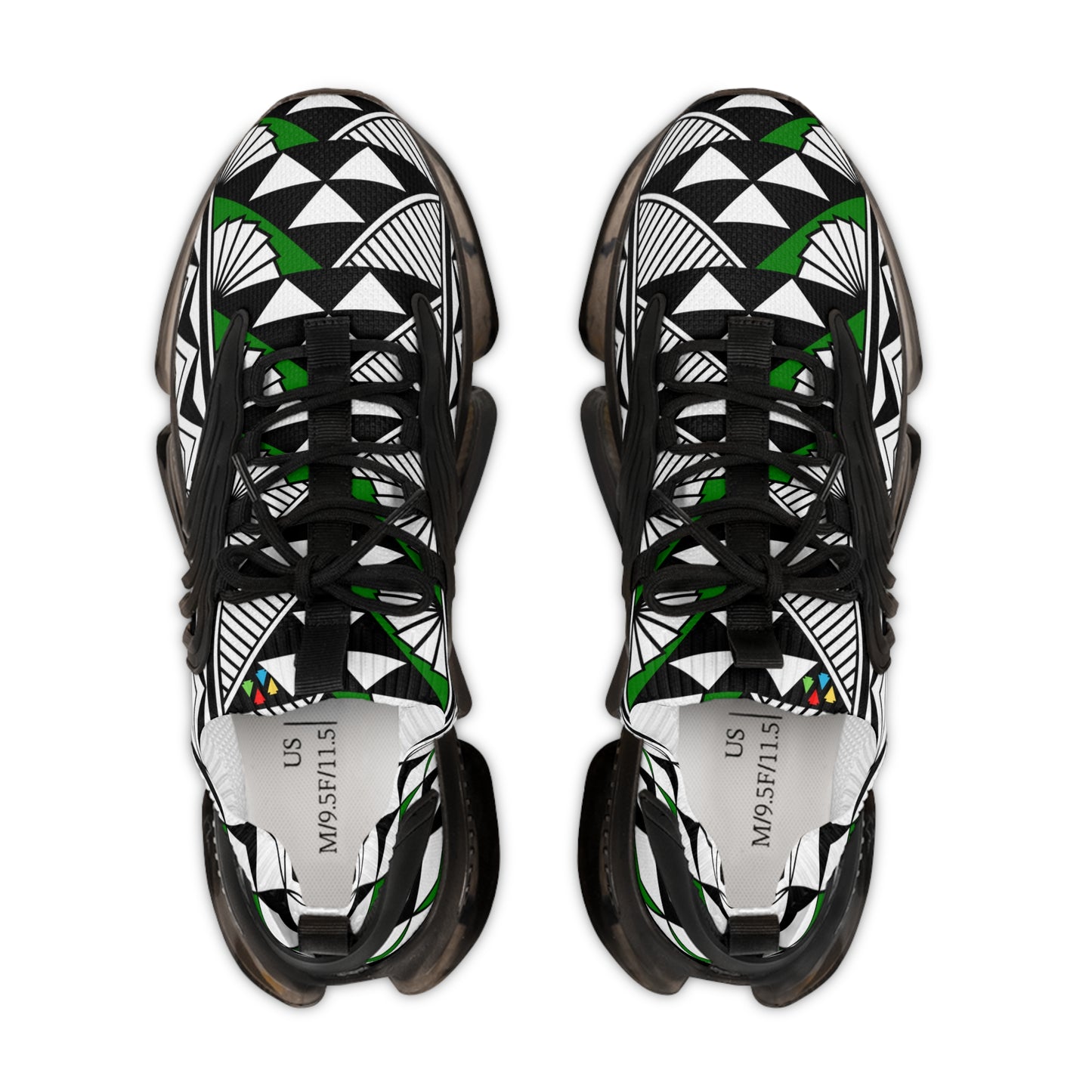Sun and Rain in Green Men's Mesh Sneakers