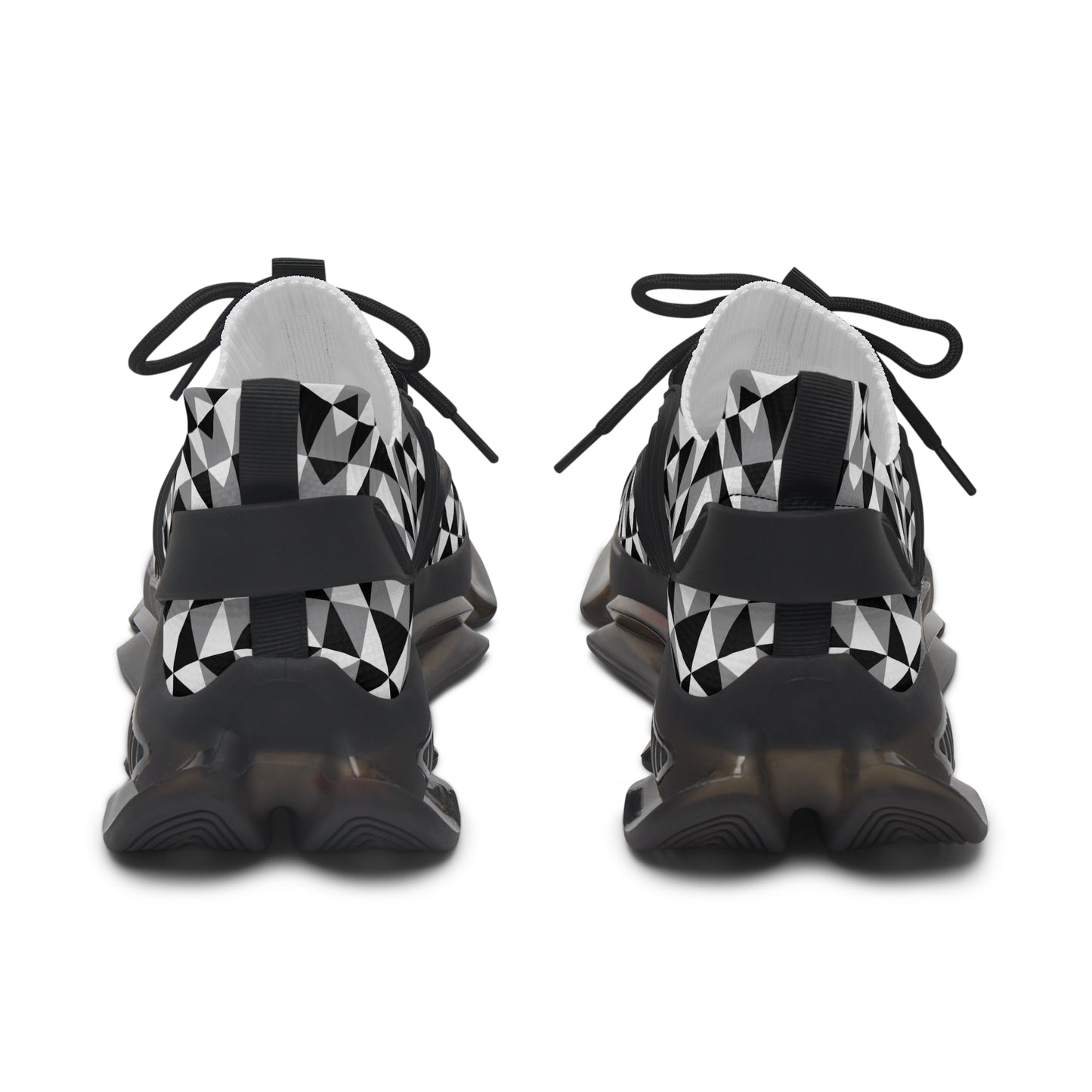 Sacred Mountains in Gray Women's Mesh Sneakers