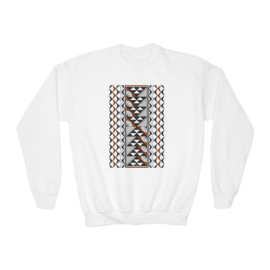 Rain and Sun in Rust Youth Crewneck Sweatshirt