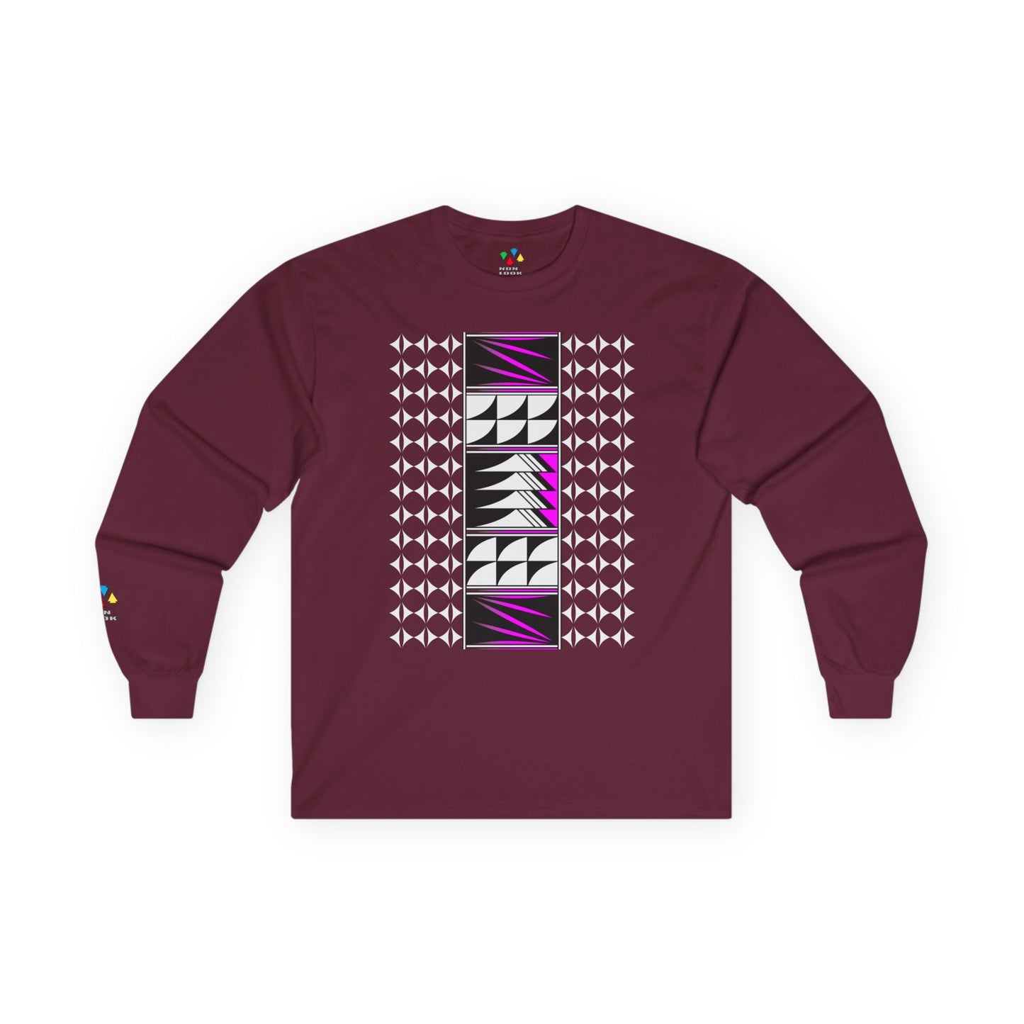 Feather Blessings in Pink Unisex Long Sleeve Tee