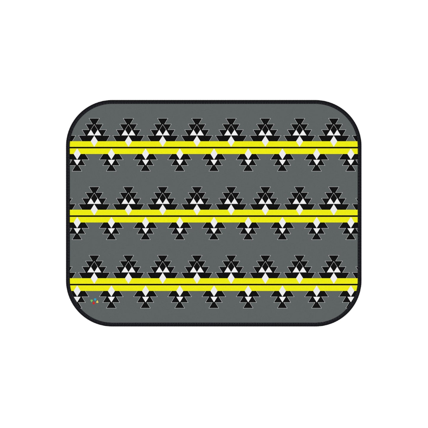Yellow Native Woven Stories Car Mats (Set of 4)