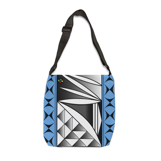 Sky Blue Chrome Southwest Sunrise Adjustable Tote Bag