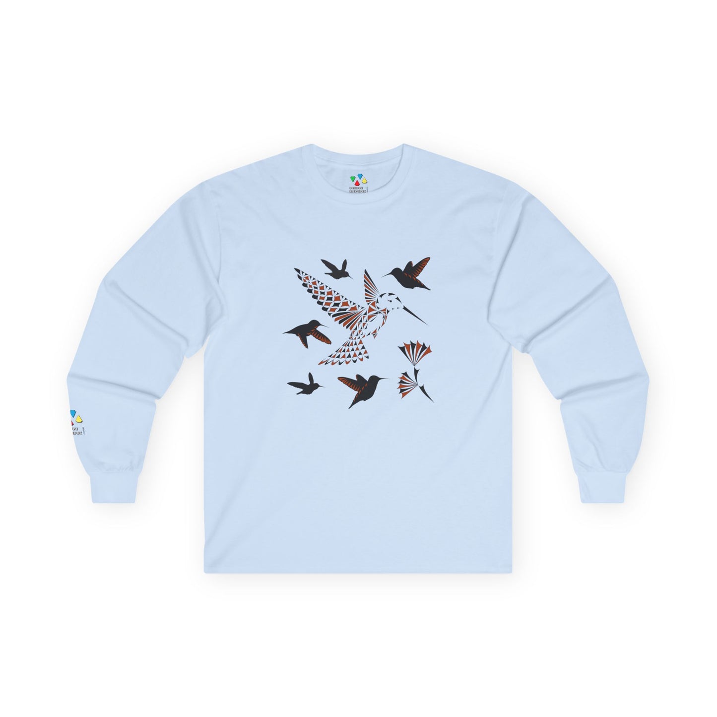 Hummingbird Blessing in Rust Unisex Long Sleeve Tee