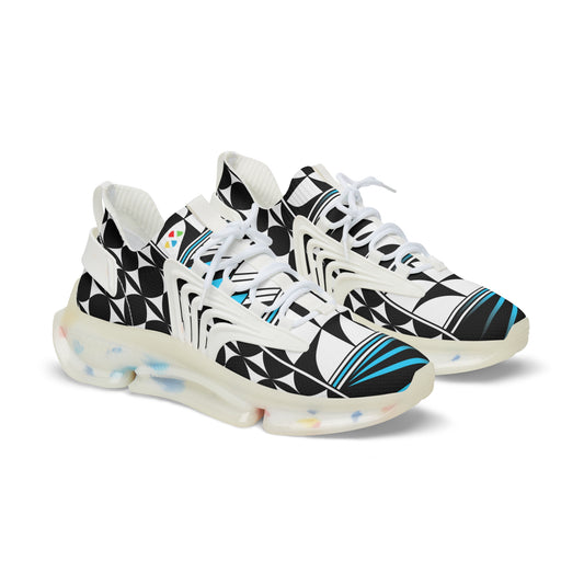 Feather Blessing in Turquoise Men's Mesh Sneakers