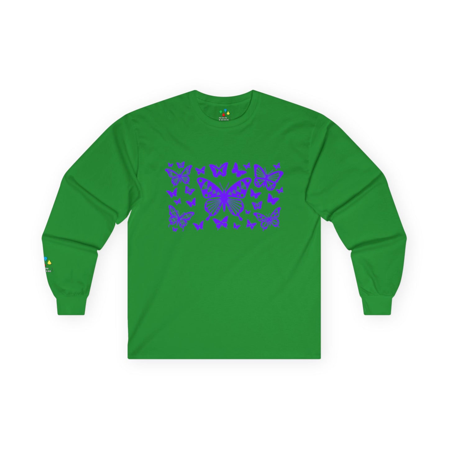 Butterfly Dance in Purple Unisex Long Sleeve Tee