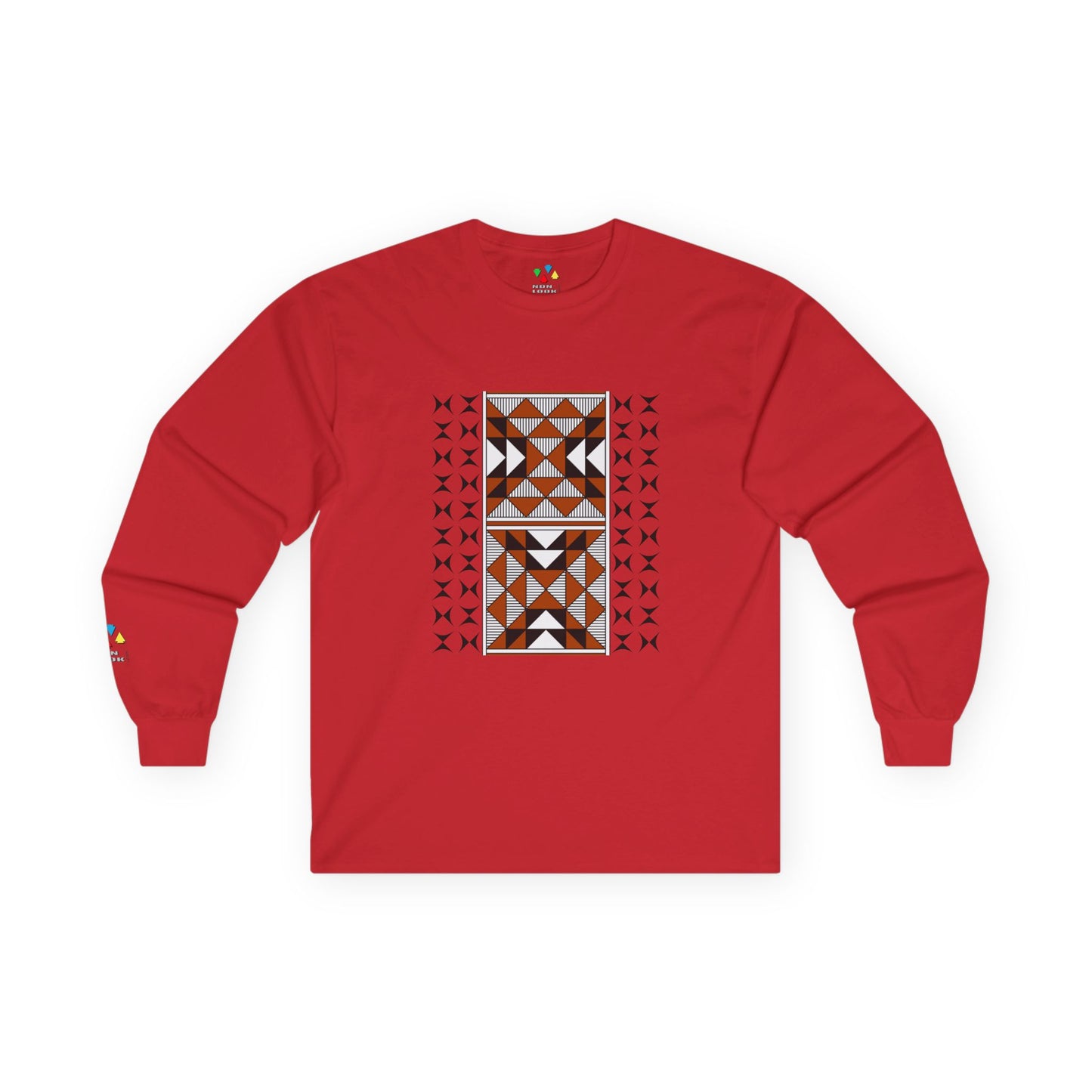 Sacred Mountains in Rust Unisex Long Sleeve Tee