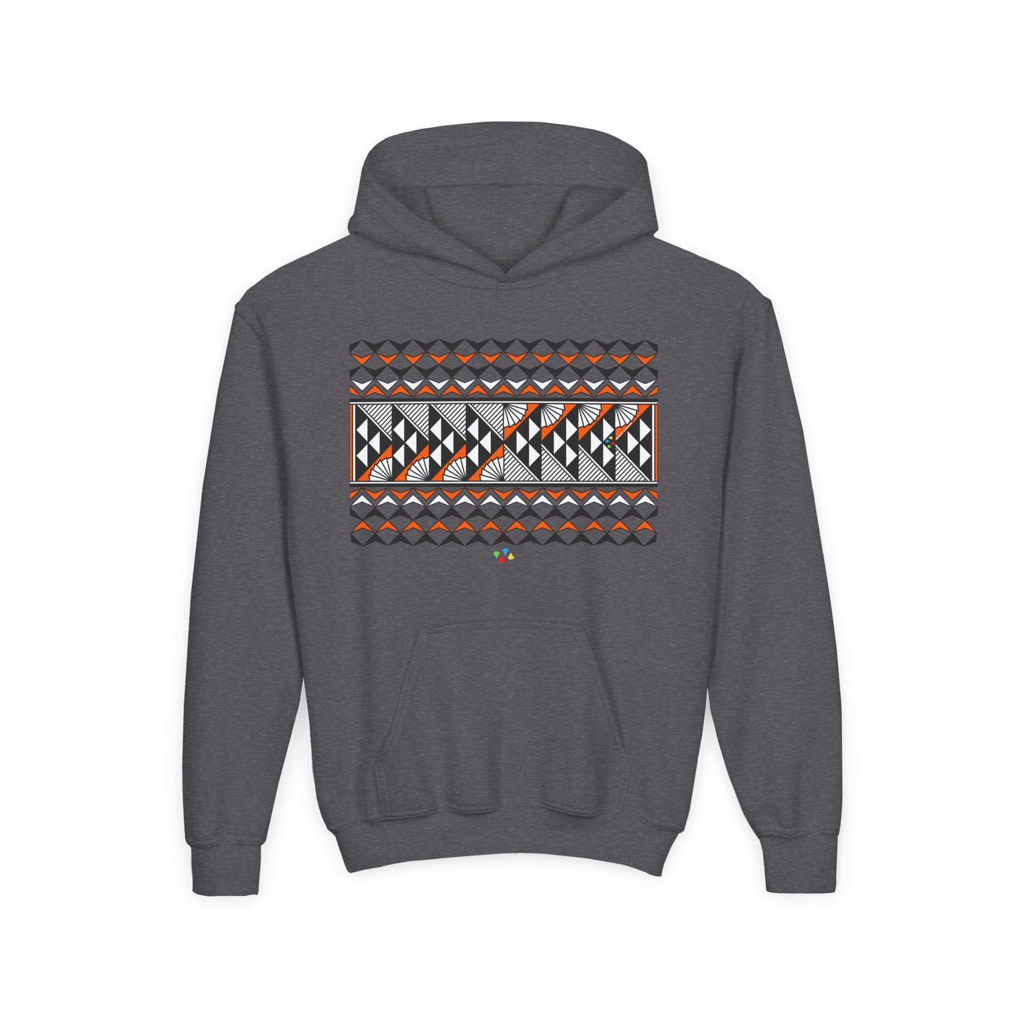 Orange Rain and Sun Youth Heavy Blend Hooded Sweatshirt