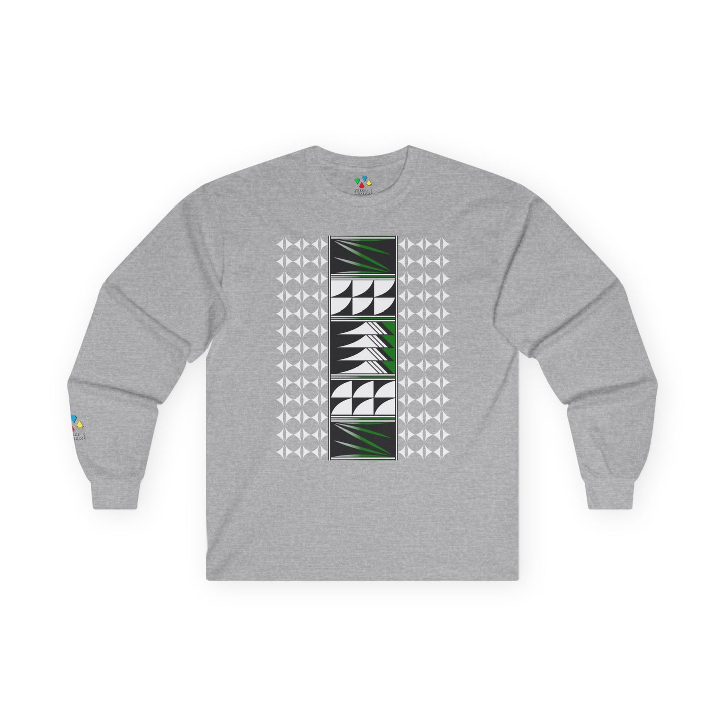 Feather Blessings in Green Unisex Long Sleeve Tee