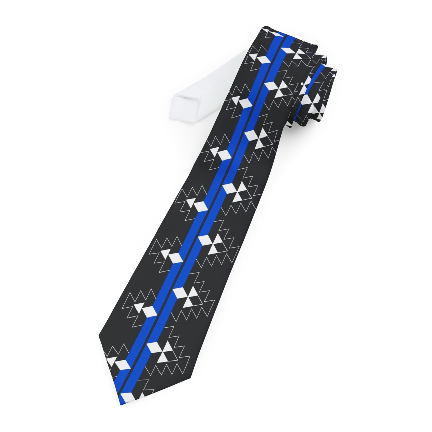Blue Native Woven Stories Necktie