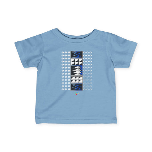 Blue Feather Blessings Infant Fine Jersey Tee